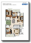 FIRST FLOOR PLAN 350 SQYDS (BUILT-UP AREA = 1803 SQ.FT.)